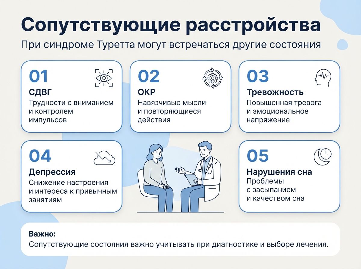 Лечение синдрома Туретта в Рыбинске инфографика